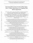 Research paper thumbnail of Snowmass2021: Vera C. Rubin Observatory as a Flagship Dark Matter Experiment