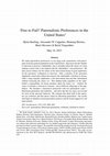 Research paper thumbnail of Free to Fail? Paternalistic Preferences in the United States