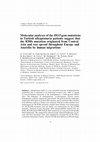 Research paper thumbnail of Molecular analyses of the HGO gene mutations in Turkish alkaptonuria patients suggest that the R58fs mutation originated from Central Asia and was spread throughout Europe and Anatolia by human migrations