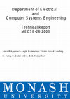 Research paper thumbnail of Aircraft approach angle estimation: Vision based landing