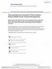 Research paper thumbnail of The assembly and annotation of the complete Rufous-bellied thrush mitochondrial genome