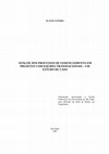 Research paper thumbnail of Análise dos processos de gerenciamento em projetos com equipes transnacionais: um estudo de caso