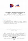 Research paper thumbnail of Liver and whole blood transcriptome response to chronic heat exposure in laying hens