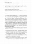 Research paper thumbnail of Public Involvement Methods in Natural Resource Policy Making: Advantages, Disadvantages and Trade-Offs