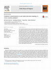 Research paper thumbnail of Children’s involvement in care order decision-making: A cross-country analysis