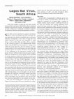 Research paper thumbnail of Lagos Bat Virus, South Africa