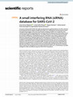 Research paper thumbnail of A small interfering RNA (siRNA) database for SARS-CoV-2