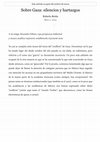 Research paper thumbnail of Sobre Gaza: silencios y hartazgos