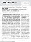 Research paper thumbnail of Late Miocene to recent tectonic evolution of the Macquarie Triple Junction