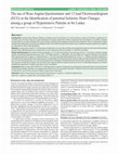 Research paper thumbnail of The use of Rose Angina Questionnaire and 12 lead Electrocardiogram (ECG) in the Identification of potential Ischemic Heart Changes among a group of Hypertensive Patients in Sri Lanka