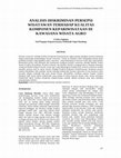 Research paper thumbnail of Analisis Diskriminan Persepsi Wisatawan Terhadap Kualitas Komponen Kepariwisataan DI Kawasana Wisata Agro