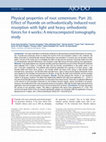 Research paper thumbnail of Physical properties of root cementum: Part 20. Effect of fluoride on orthodontically induced root resorption with light and heavy orthodontic forces for 4 weeks: A microcomputed tomography study