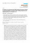 Research paper thumbnail of Article Evolution of Geochemical and Mineralogical Parameters during In Situ Remediation of a Marine Shore Tailings Deposit by the