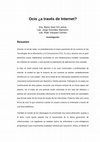 Research paper thumbnail of Ocio ¿a través de Internet?