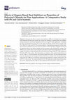 Research paper thumbnail of Effects of Organic Based Heat Stabilizer on Properties of Polyvinyl Chloride for Pipe Applications: A Comparative Study with Pb and CaZn Systems