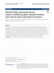 Research paper thumbnail of Ultrafine Fully Vulcanized Natural Rubber Modified by Graft-Copolymerization with Styrene and Acrylonitrile Monomers