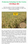 Research paper thumbnail of Production Technology for rice variety CR Dhan 303