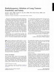 Research paper thumbnail of Radiofrequency Ablation of Lung Tumors: Feasibility and Safety