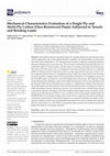 Research paper thumbnail of Mechanical Characteristics Evaluation of a Single Ply and Multi-Ply Carbon Fiber-Reinforced Plastic Subjected to Tensile and Bending Loads