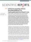 Research paper thumbnail of Anticancer properties of 5Z-(4-fluorobenzylidene)-2-(4-hydroxyphenylamino)-thiazol-4-one