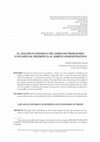 Research paper thumbnail of El analisis economico del Derecho probatorio (con especial referencia al ámbito administrativo)