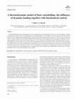 Research paper thumbnail of A thermodynamic model of bone remodelling: the influence of dynamic loading together with biochemical control