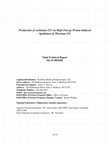 Research paper thumbnail of Production of ACTINIUM-225 via High Energy Proton Induced Spallation of THORIUM-232