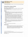 Research paper thumbnail of Estrogen effects in allergy and asthma