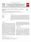 Research paper thumbnail of Using consumer opinion to define New World fine wine: Insights for hospitality