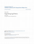 Research paper thumbnail of Engendering Legal History