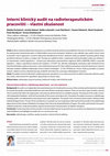 Research paper thumbnail of Internal clinical audit at a radiotherapy department - our own experience