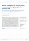 Research paper thumbnail of Clinical application of time factor principles in radiotherapy in compensation of radiation series interruptions