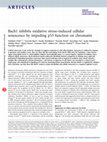 Research paper thumbnail of Bach1 inhibits oxidative stress–induced cellular senescence by impeding p53 function on chromatin