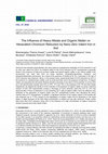 Research paper thumbnail of The influence of heavy metals and organic matter on hexavalent chromium reduction by nano zero valent iron in soil