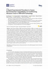 Research paper thumbnail of A Rapid Experimental Procedure to Assess Environmental Compatibility of Conditioning Mixtures Used in TBM-EPB Technology