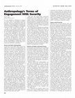 Research paper thumbnail of Anthropology's Terms of Engagement With Security