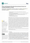 Research paper thumbnail of Green and Integrated Wearable Electrochemical Sensor for Chloride Detection in Sweat