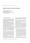 Research paper thumbnail of Special issue on chance discovery