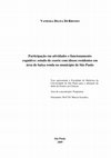 Research paper thumbnail of Participação em atividades e funcionamento cognitivo: estudo de coorte com idosos residentes em área de baixa renda no município de São Paulo