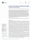 Research paper thumbnail of A century of trends in adult human height