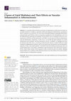 Research paper thumbnail of Classes of Lipid Mediators and Their Effects on Vascular Inflammation in Atherosclerosis