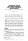 Research paper thumbnail of Estratégia de Análise Quantitativa para Revisão de Pré-requisitos em uma Matriz Curricular do Curso de Bacharelado em Sistemas de Informação