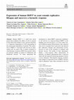 Research paper thumbnail of Expression of human HSP27 in yeast extends replicative lifespan and uncovers a hormetic response