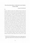 Research paper thumbnail of MÂVERDÎ’NİN EDEBÜ’D DÜNYÂ VE’D DÎN İSİMLİ ESERİNDE MUKÂBELE SANATININ TAHLİLİ