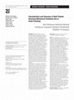 Research paper thumbnail of Akut Zehirlenme Nedeniyle Mekanik Ventilasyon Uygulanan Hastaların Karakteristik Özellikleri ve Sonuçları