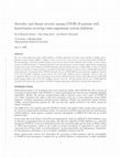 Research paper thumbnail of Mortality and disease severity among COVID-19 patients with hypertension receiving renin-angiotensin system inhibitors