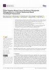 Research paper thumbnail of Triple Negative Breast Cancer Preclinical Therapeutic Management by a Cationic Ruthenium-Based Nucleolipid Nanosystem