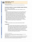 Research paper thumbnail of Immobilized antibiotics to prevent orthopaedic implant infections