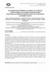 Research paper thumbnail of Accelerated Thermal Ageing Of Acrylic Copolymers, Cyclohexanone-Based And Urea-Aldehyde Resins Used In Paintings Conservation