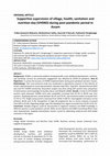 Research paper thumbnail of Supportive supervision of village, health, sanitation and nutrition day (VHSND) during post-pandemic period in Assam